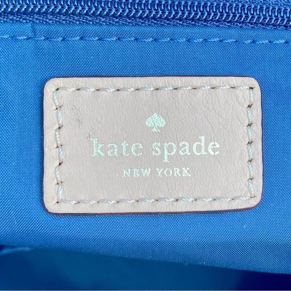 Kate Spade New York Collins Avenue Striped Serena Baby Diaper Bag Orange/Cream - Picture 9 of 9